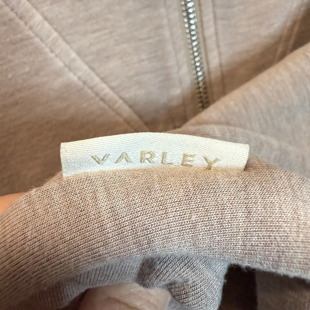 Varley Hawley Half Zip Sweatshirt Women’s Medium Sassafras Marl Light Brown - Picture 8 of 11